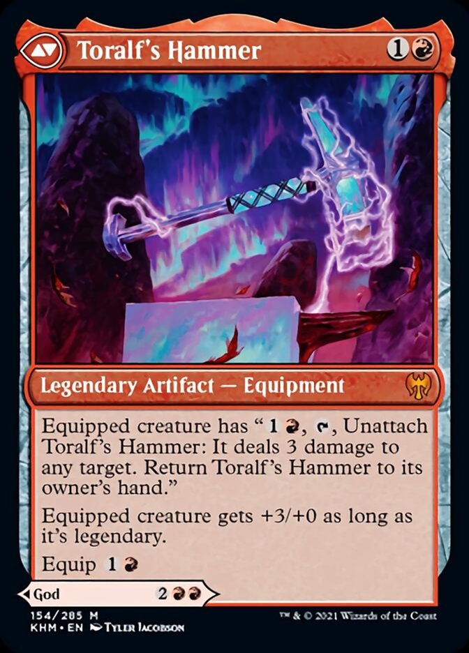 Mtg Kaldheim Mythic Rare Toralf, God of Fury // Toralf's Hammer Mtg Kaldheim Mythic Rare Toralf, God of Fury // Toralf's Hammer