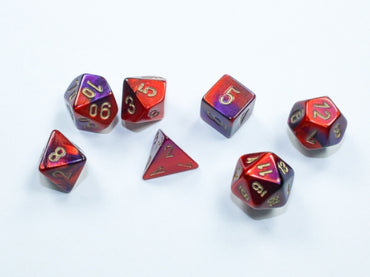 Chessex - Mini - Purple-Red/Gold (7)