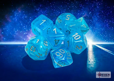 Chessex - Dice Set - Luminary - Sky/Silver