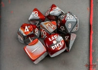 Chessex - Gemini Red-Steel/White (7)