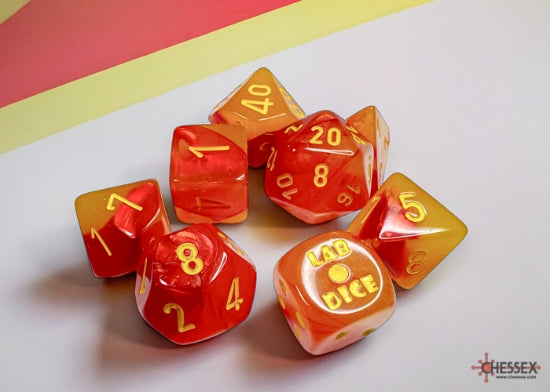 Chessex - Gemini Gellow Red/Yellow (7)