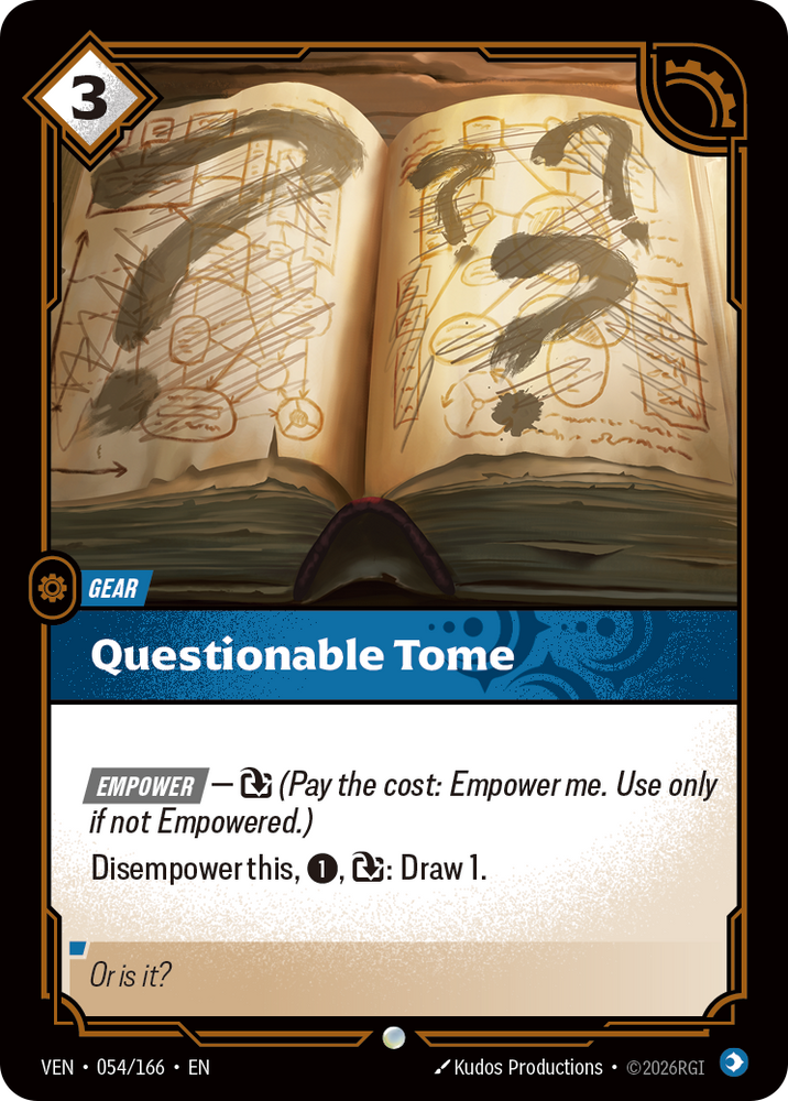 Questionable Tome (Vendetta - 054-166)