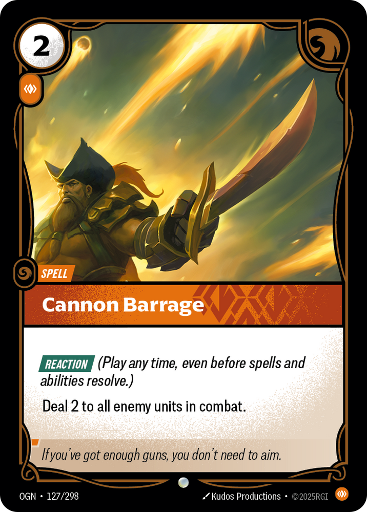 Cannon Barrage (Origins - 127-298)