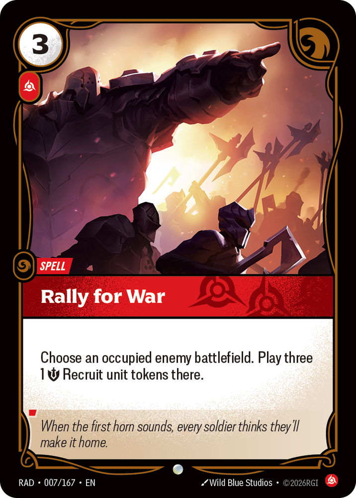 Rally for War (Radiance - 007-167)