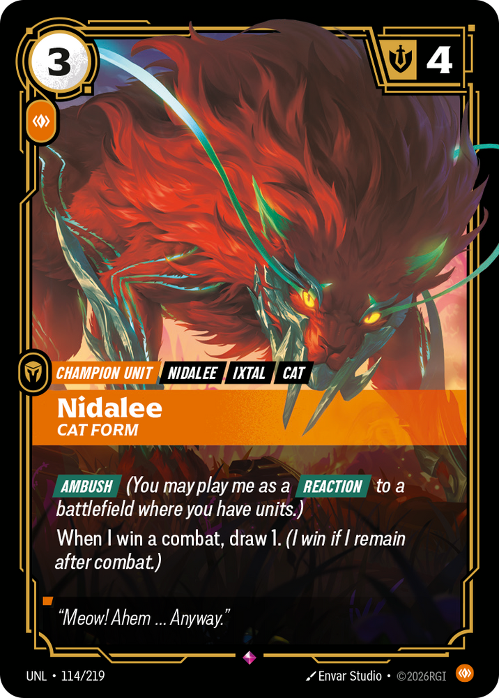 Nidalee, Cat Form (Unleashed - 114-219)