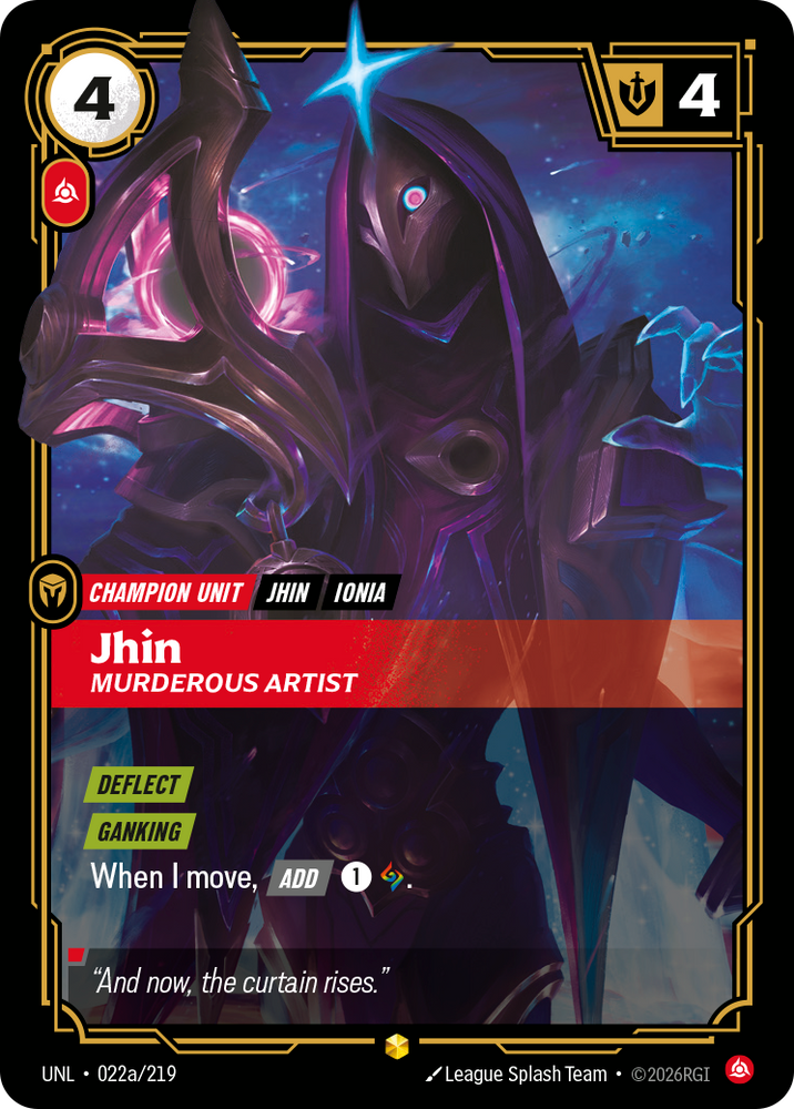 Jhin, Murderous Artist (Unleashed - 022a-219)