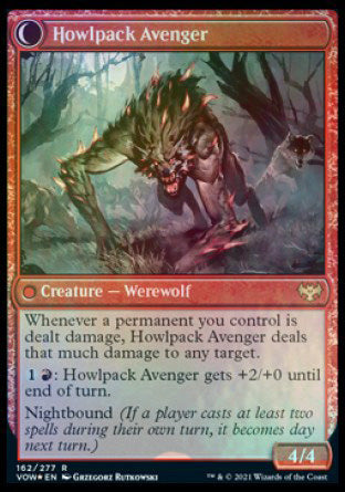 Ill-Tempered Loner // Howlpack Avenger [Innistrad: Crimson Vow Prerelease Promos]