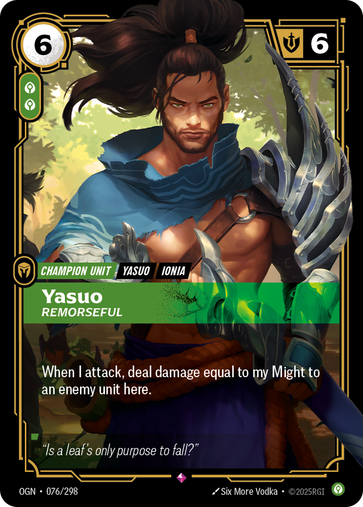 Yasuo, Remorseful (Origins - 076-298)