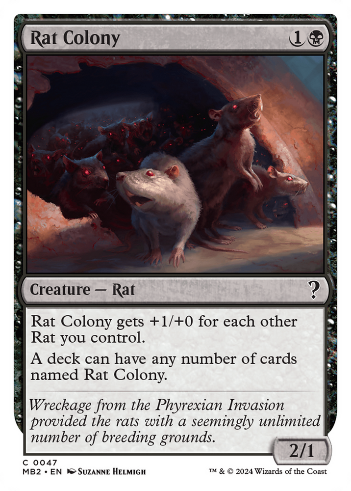 Rat Colony (White Border) [Mystery Booster 2]