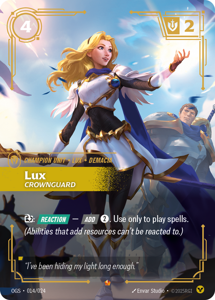 Lux, Crownguard (Proving Grounds - 014-024)