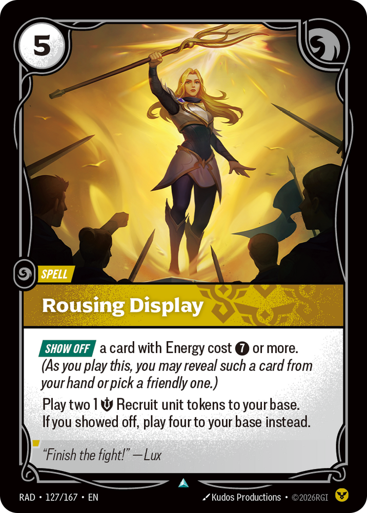 Rousing Display (Radiance - 127-167)