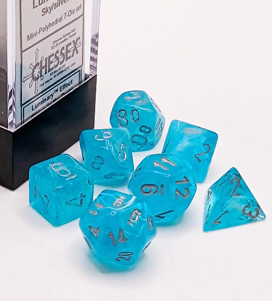 Chessex - Mini - Luminary - Sky/Silver (7)