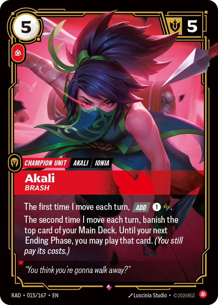 Akali, Brash (Radiance - 015-167)