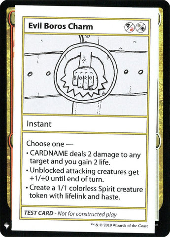 Evil Boros Charm [Mystery Booster Playtest Cards]