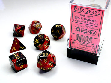 Chessex - Gemini - Black-Red/gold (7)