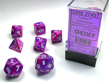 Chessex - Violet/White (7)