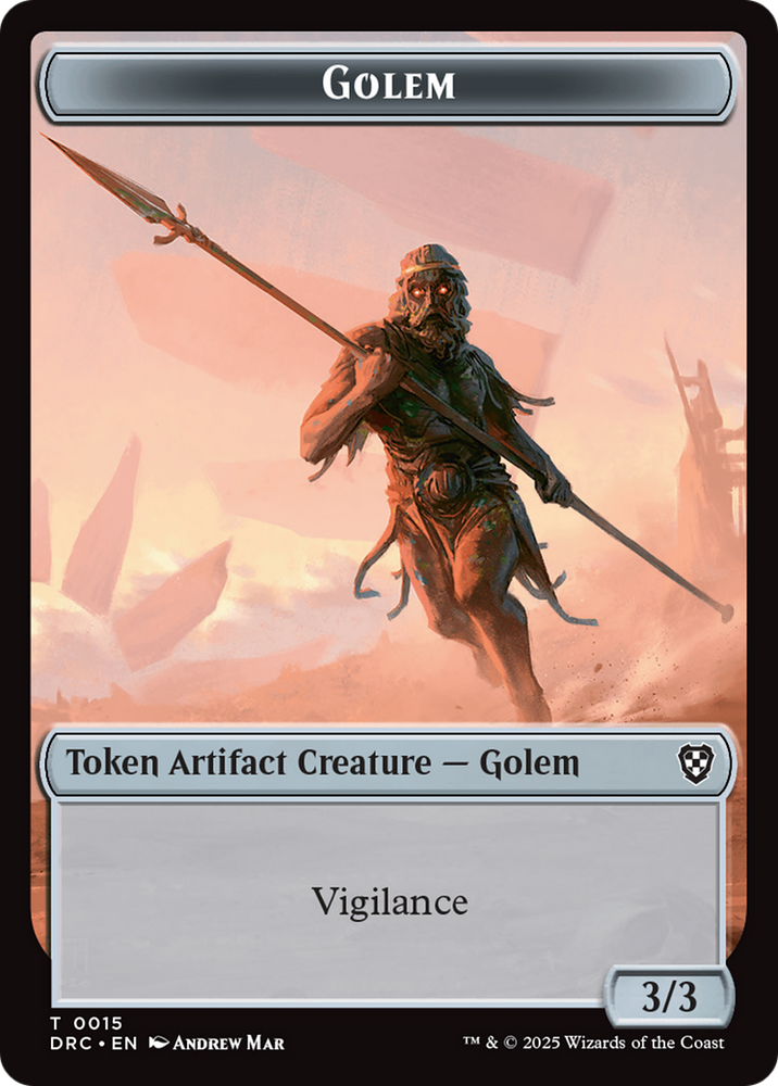 Golem (0014) // Golem (0015) Double-Sided Token [Aetherdrift Tokens]