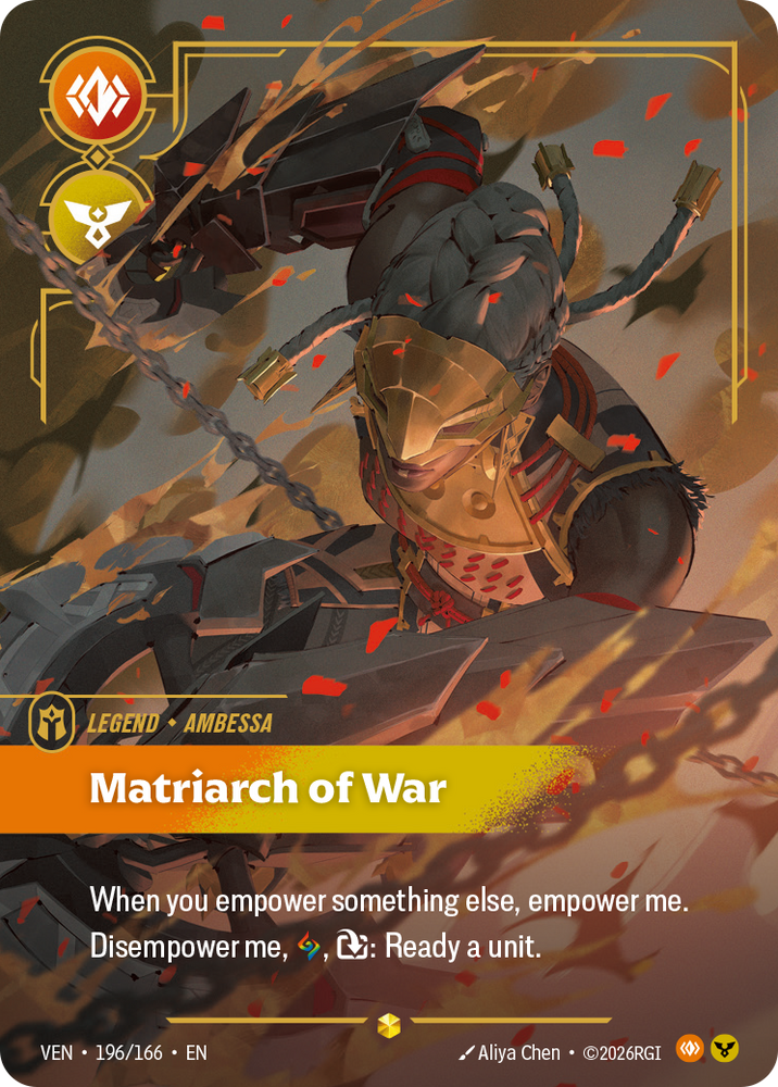 Matriarch of War (Vendetta - 196-166)