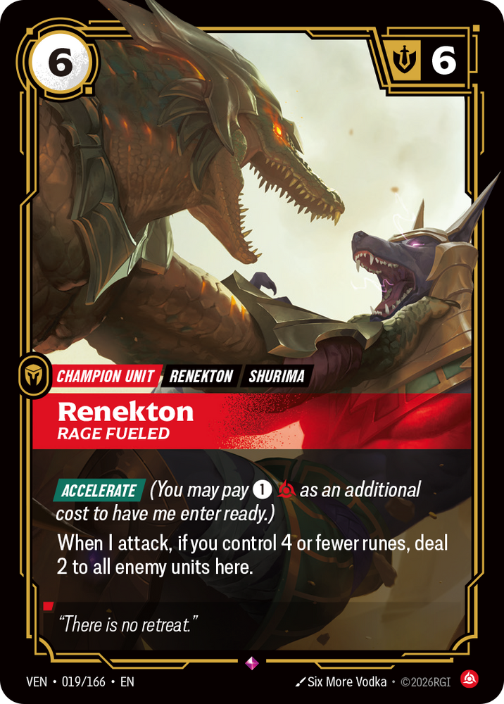 Renekton, Rage Fueled (Vendetta - 019-166)