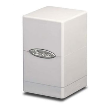 Satin Tower Deck Box - White