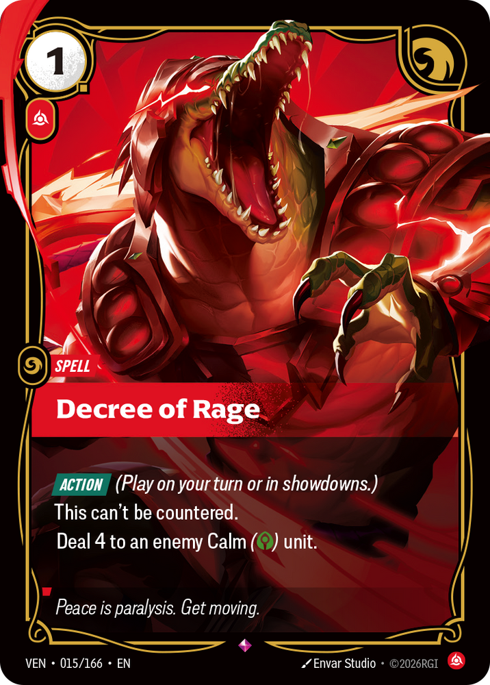 Decree of Rage (Vendetta - 015-166)