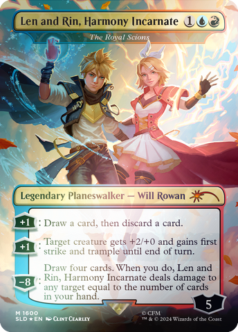 Len and Rin, Harmony Incarnate - The Royal Scions (Rainbow Foil) [Secret Lair Drop Series]