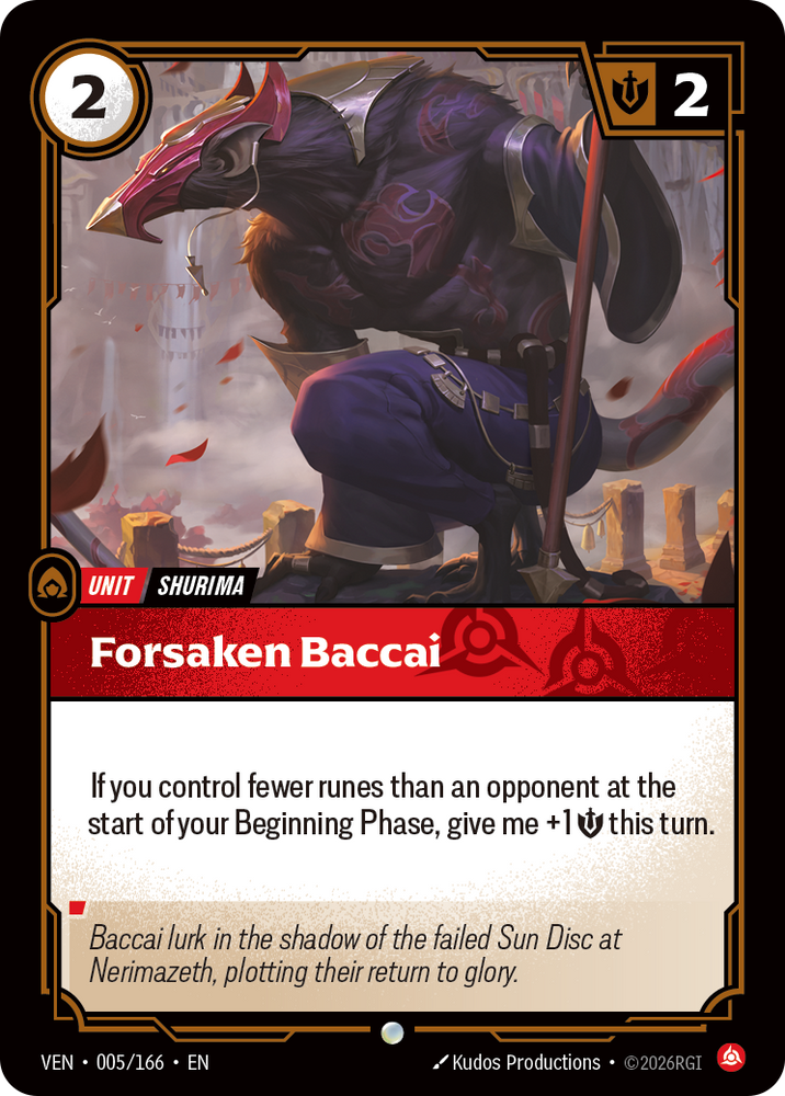 Forsaken Baccai (Vendetta - 005-166)