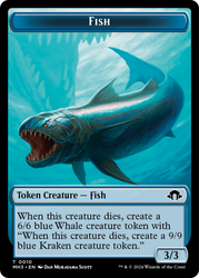 Eldrazi Spawn // Fish Double-Sided Token [Modern Horizons 3 Tokens]