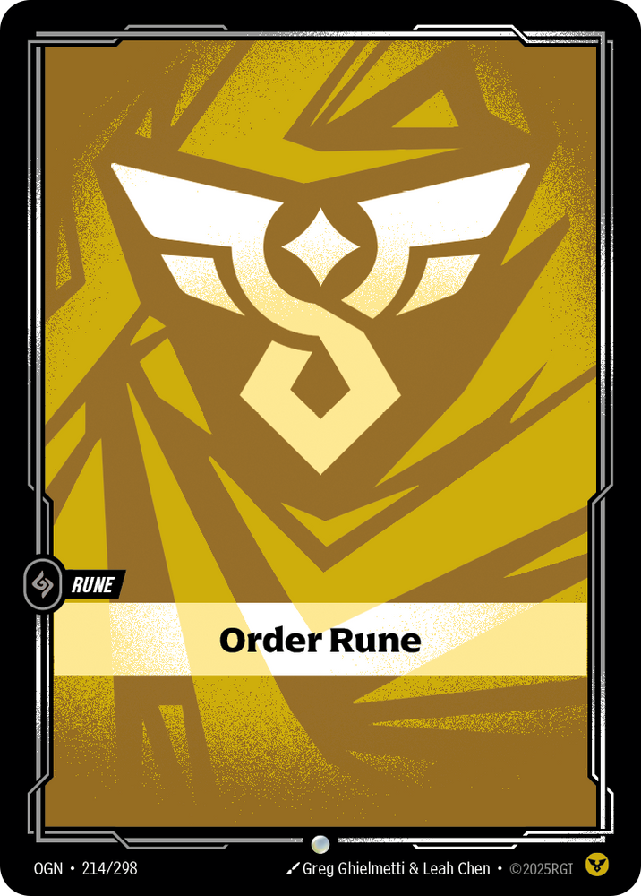 Order Rune (Origins - 214-298)