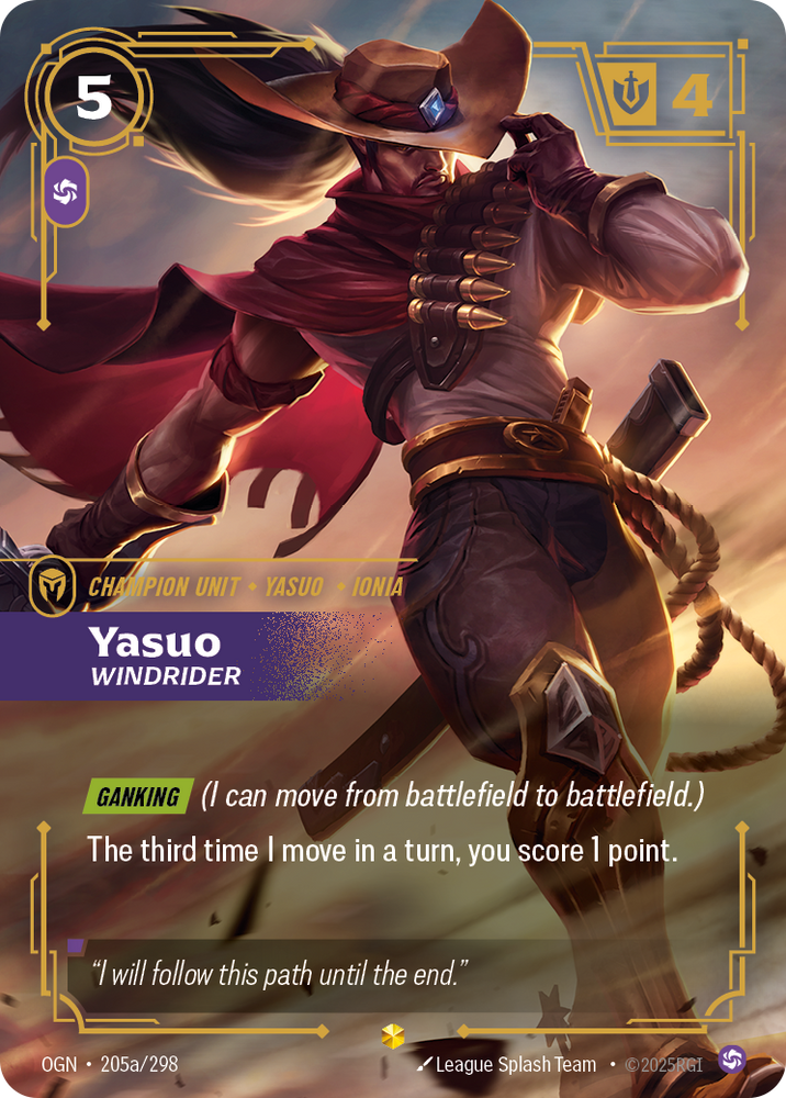 Yasuo, Windrider (Origins - 205a-298)
