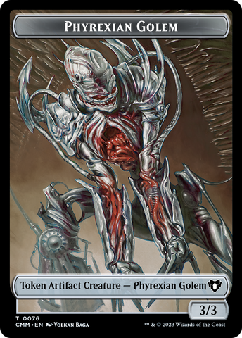 Phyrexian Golem // Ox Double-Sided Token [Commander Masters Tokens]