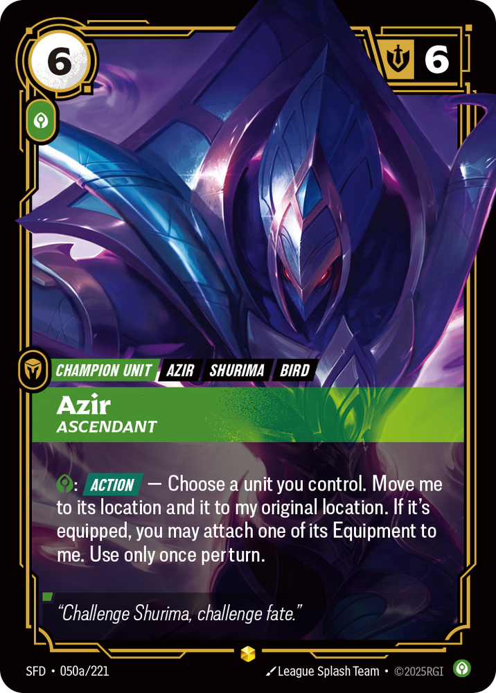 Azir, Ascendant (Spiritforged - 050a-221)