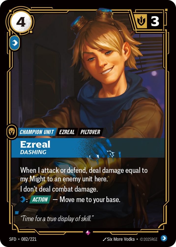 Ezreal, Dashing (Spiritforged - 082-221)