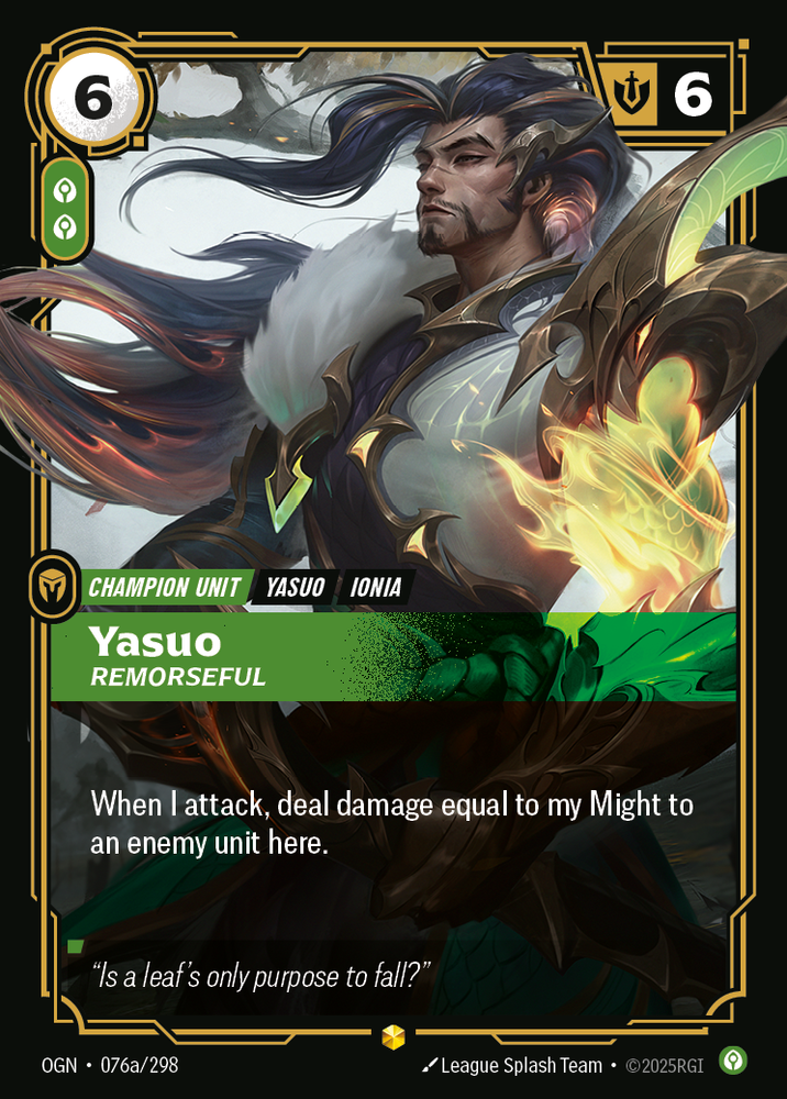Yasuo, Remorseful (Origins - 076a-298)