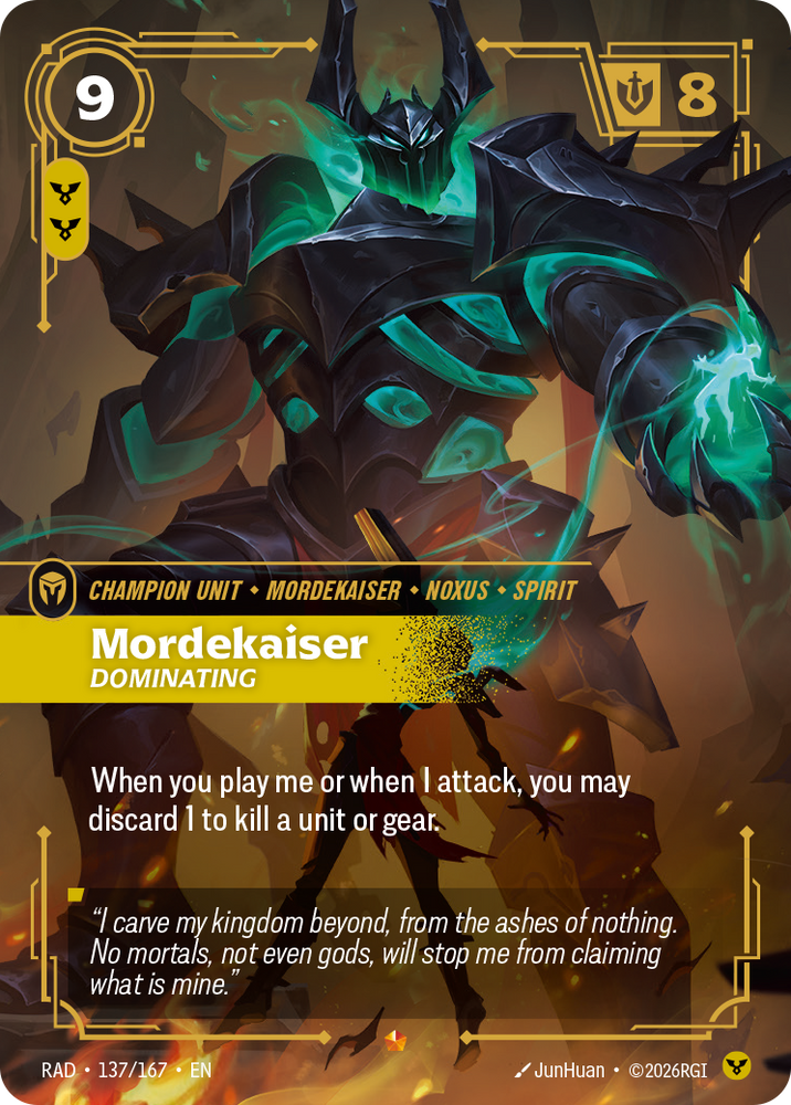 Mordekaiser, Dominating (Radiance - 137-167)