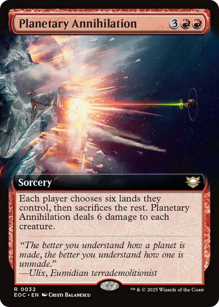 Planetary Annihilation (Extended Art) [Edge of Eternities Commander]