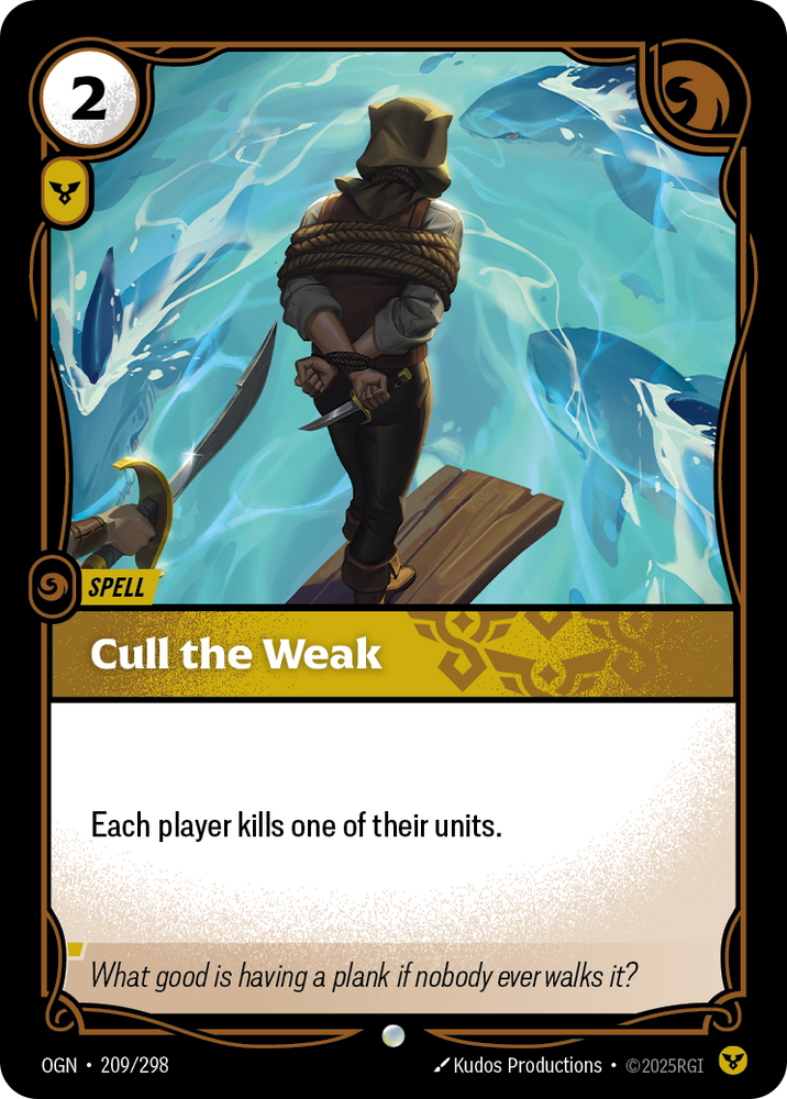 Cull the Weak (Origins - 209-298)