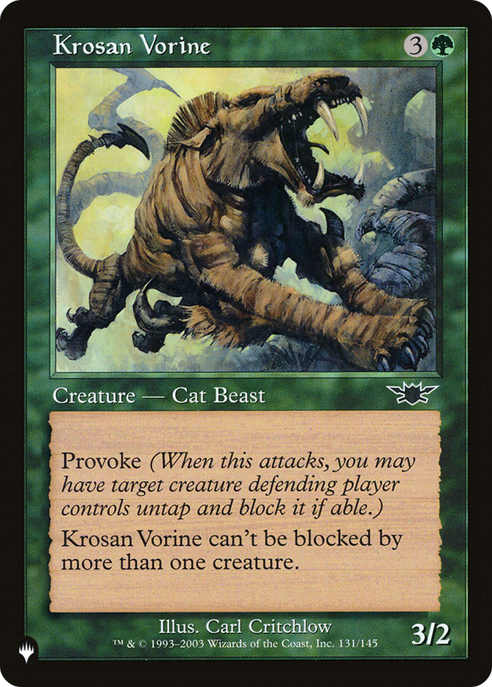 Krosan Vorine [The List]