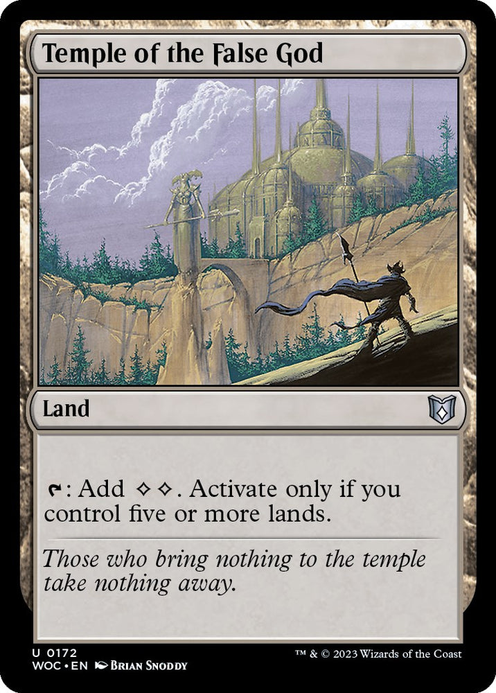 Temple of the False God [Wilds of Eldraine Commander]