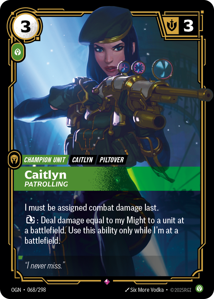 Caitlyn, Patrolling (Origins - 068-298)