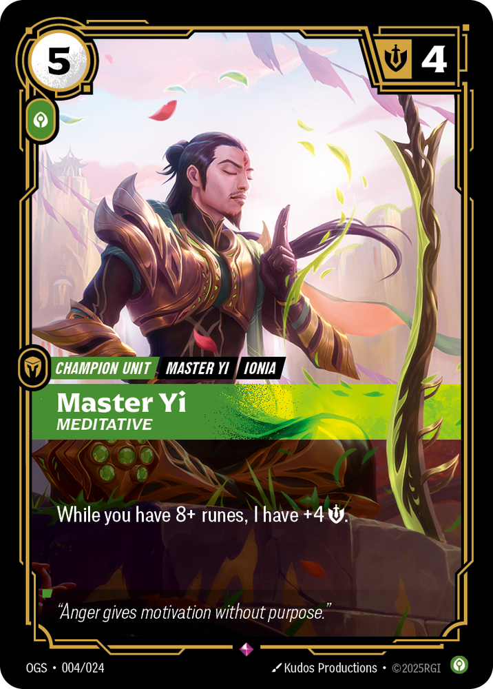 Master Yi, Meditative (Proving Grounds - 004-024)