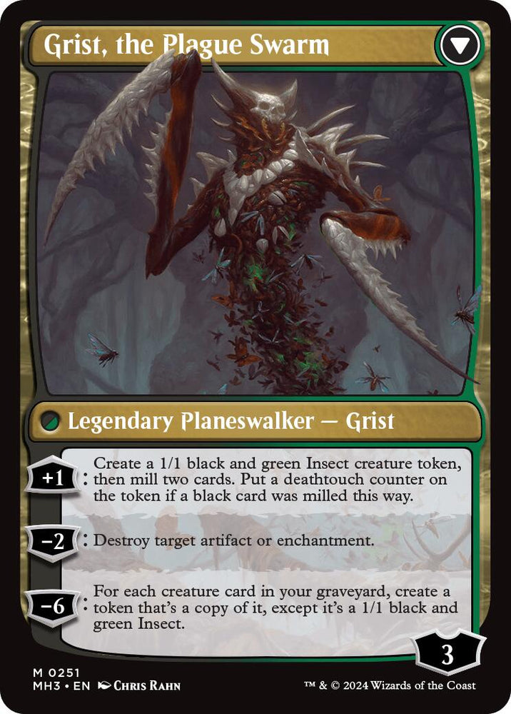 Grist, Voracious Larva [Modern Horizons 3 Prerelease Promos]