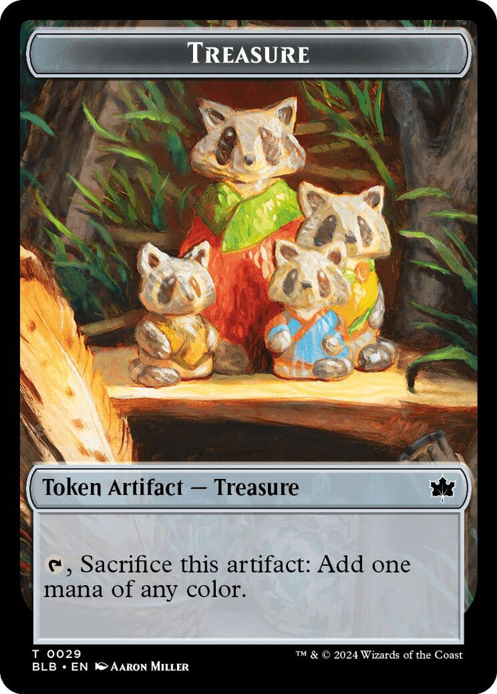 Cat // Treasure Double-Sided Token [Bloomburrow Commander Tokens]