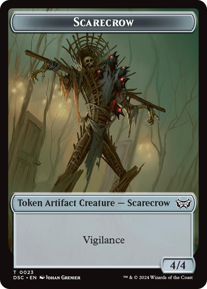 Beast // Scarecrow Double-Sided Token [Duskmourn: House of Horror Commander Tokens]