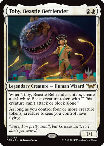 Toby, Beastie Befriender (Promo Pack) [Duskmourn: House of Horror Promos]