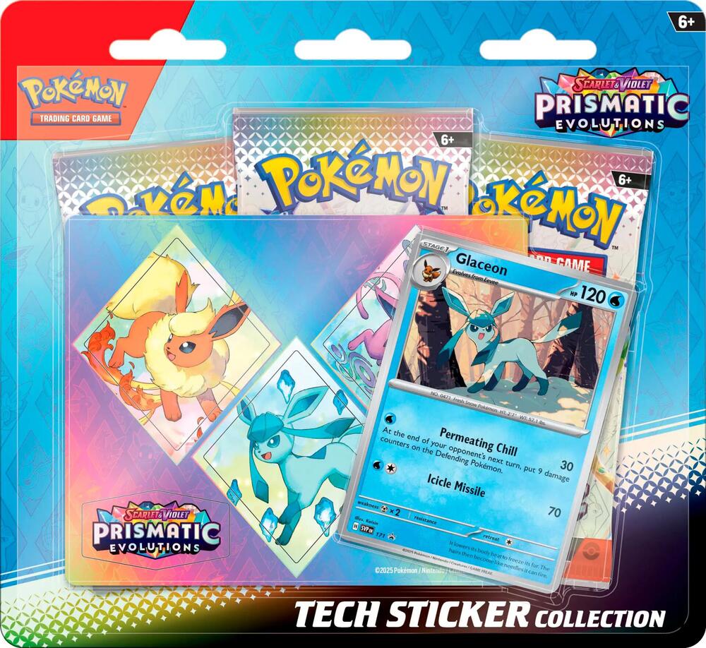 Pokemon - Prismatic Evolutions - Tech Sticker Collection (Glaceon)