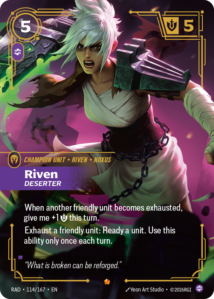 Riven, Deserter (Radiance - 114-167)