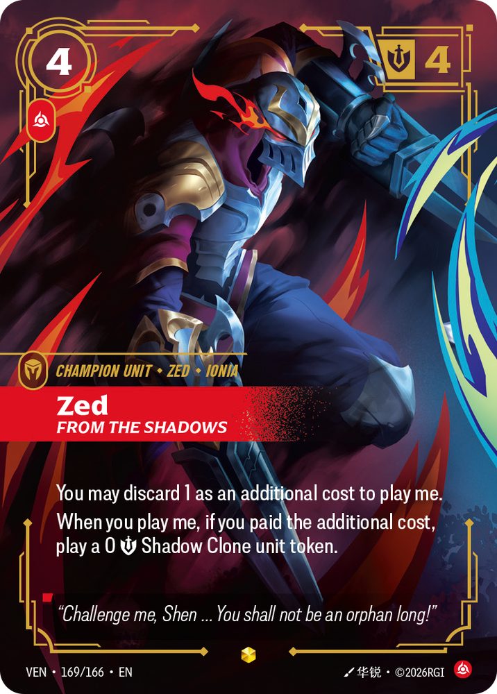 Zed, From the Shadows (Vendetta - 169-166)