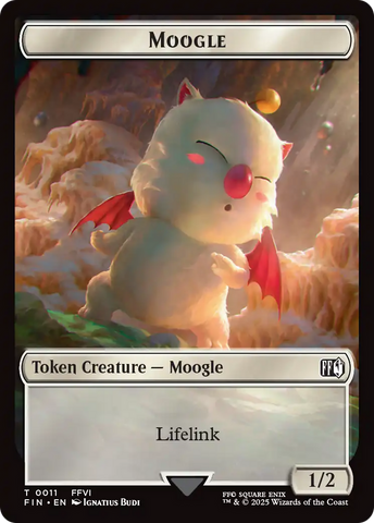 Hero (0005) // Moogle (0011) Double-Sided Token [FINAL FANTASY Tokens]