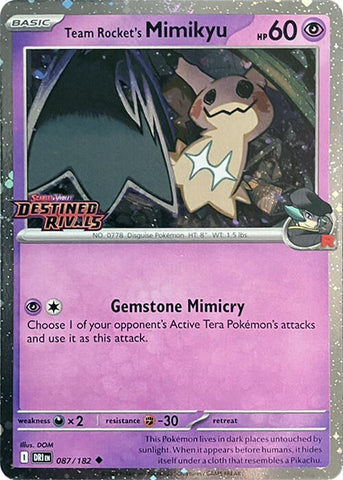 Team Rocket's Mimikyu (087/182) (Destined Rivals Stamp) [Scarlet & Violet: Destined Rivals]